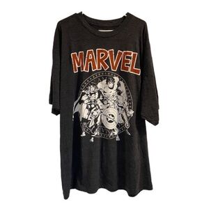 Marvel Character T- Shirt Official Marvel Comic Book Tee in Charcoal Gray